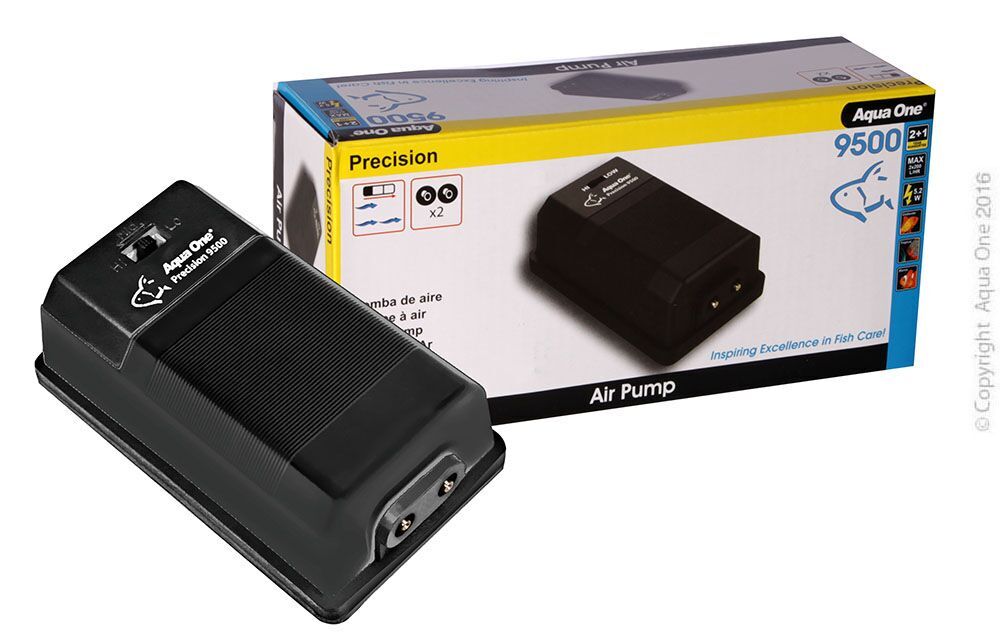Aqua One Precision 9500 Twin Outlet Air Pump Aqua One Precision 9500 Twin Outlet Air Pump